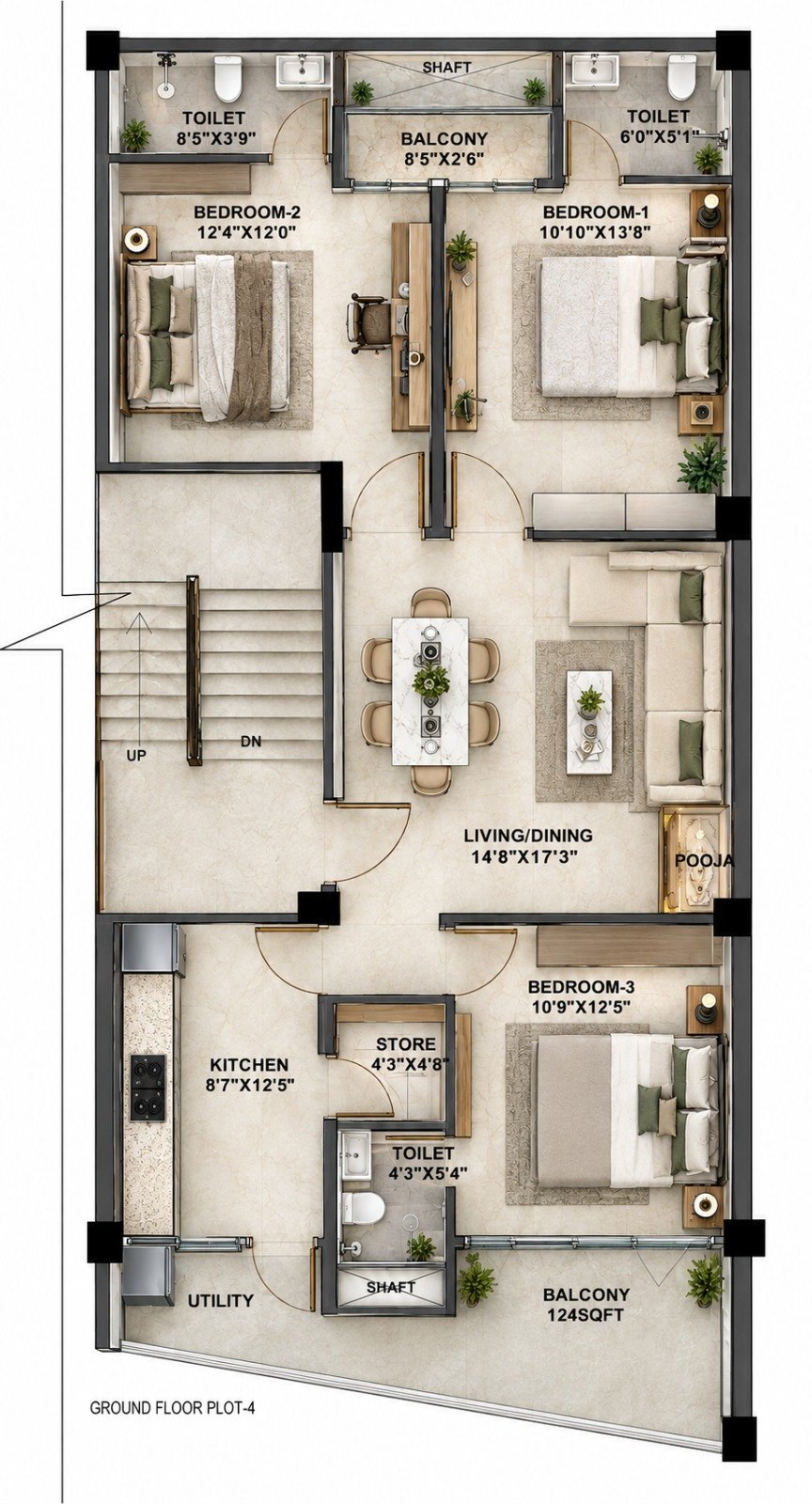 Plot 4 ground floor plan